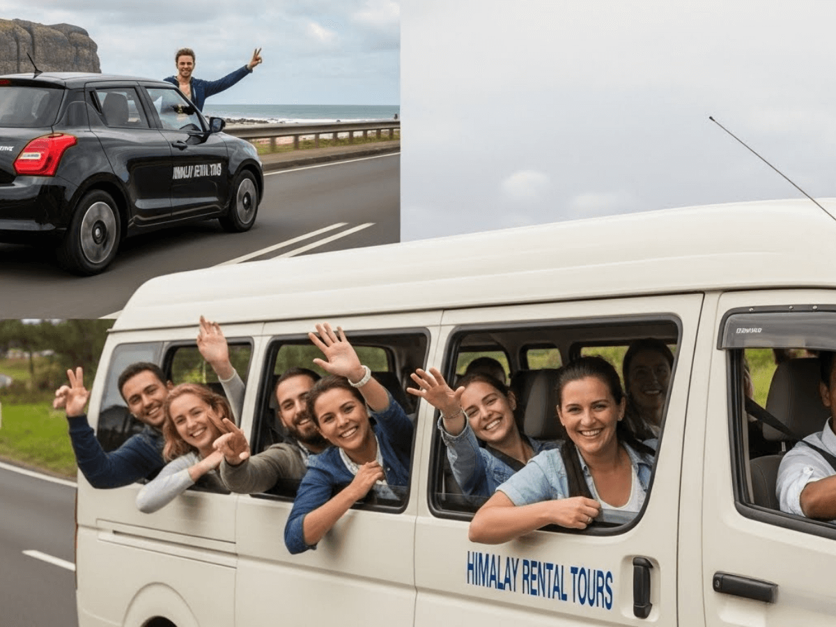 Mauritius map with scooter, car and boat icons for a 7 day itinerary